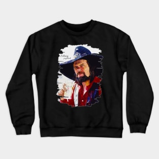 Johnny paycheck \\ Brush Art Crewneck Sweatshirt